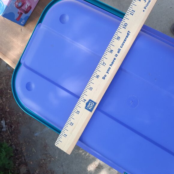 VTG Eagle Craftstor 20” Craft Bin Box Storage Purple Tray Lid 90s USA MADE - Picture 8 of 9